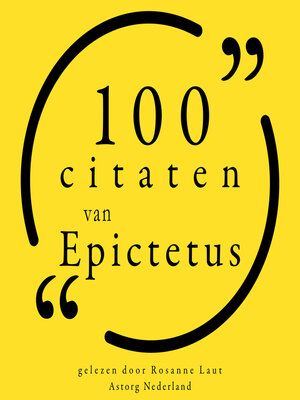 cover image of 100 citaten van Epictetus